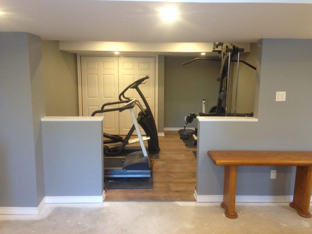 Basement Gym renovations