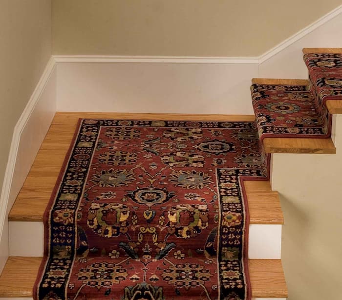 Installing Carpet Runners for basement stairs finishing