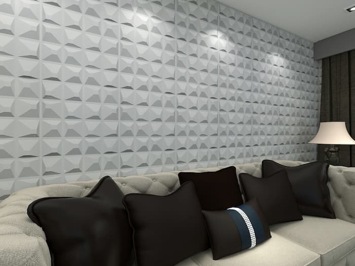 basement walls covered with wallpapers