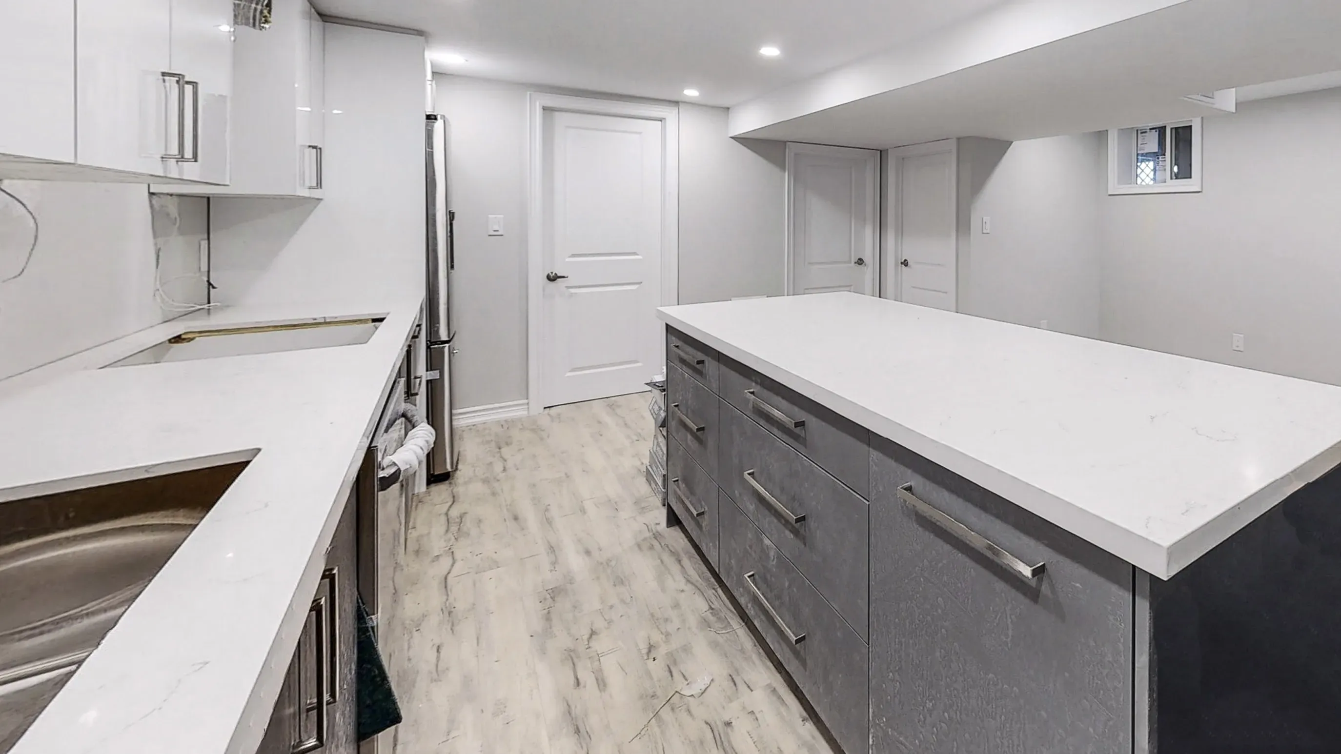 kitchen space in basement renovations in  toronto