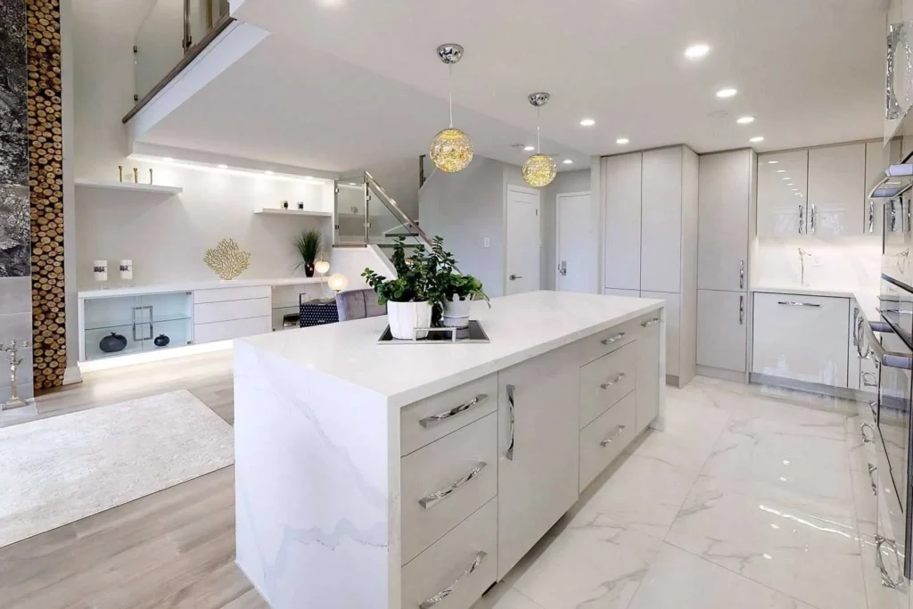 house renovation in white colors in Toronto