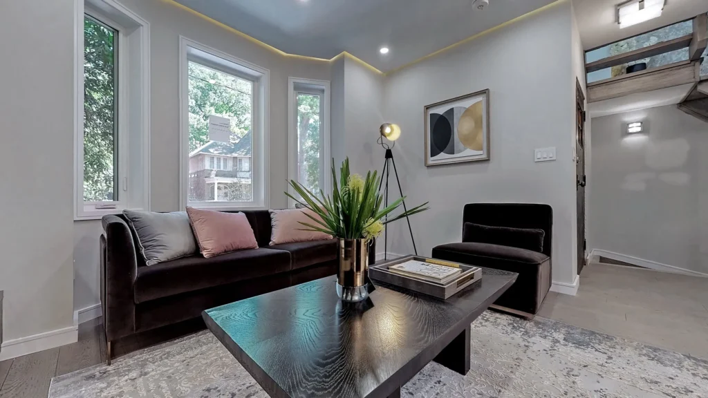 living room in home renovarion in Toronto
