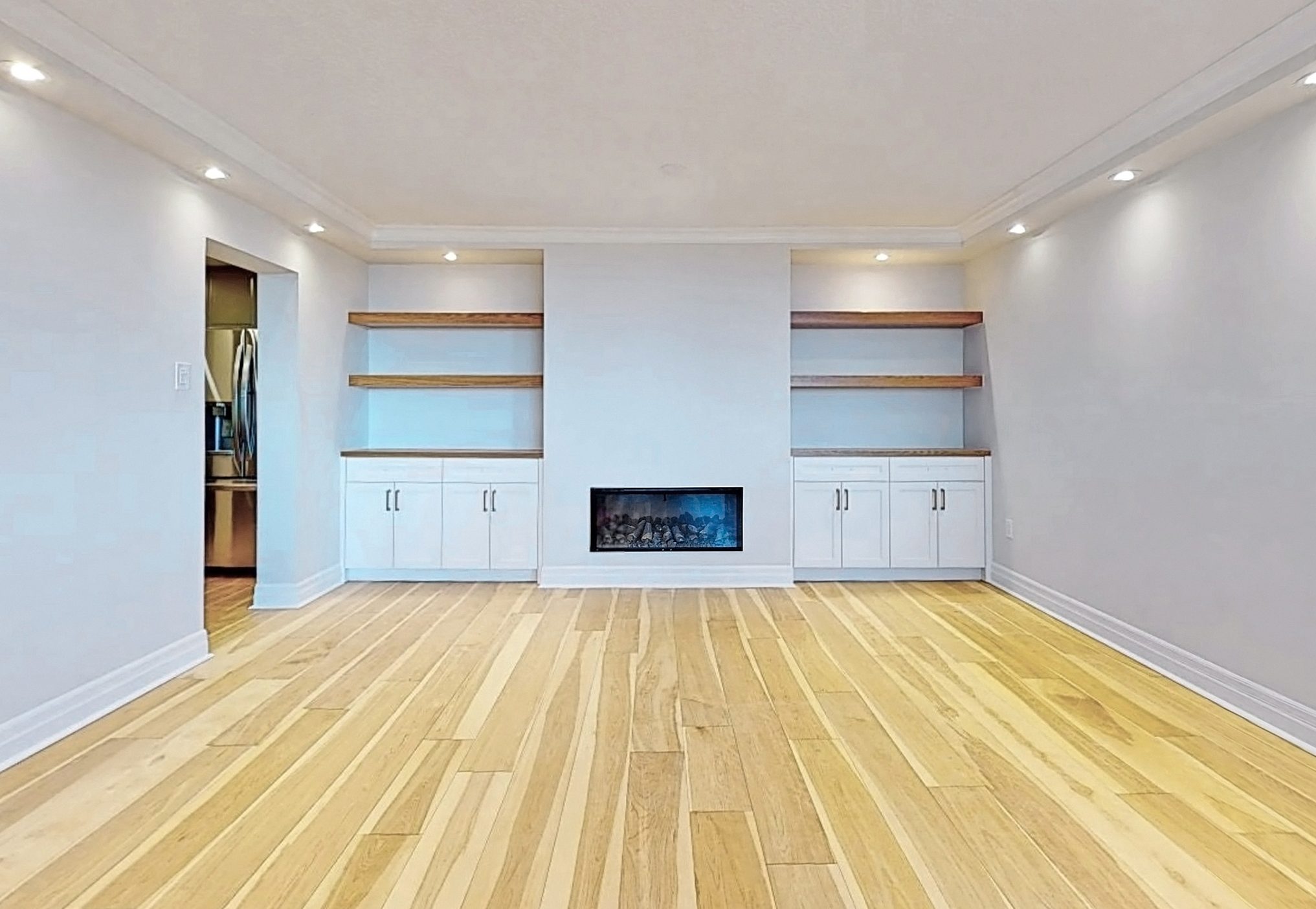 Basement Fireplace Installation