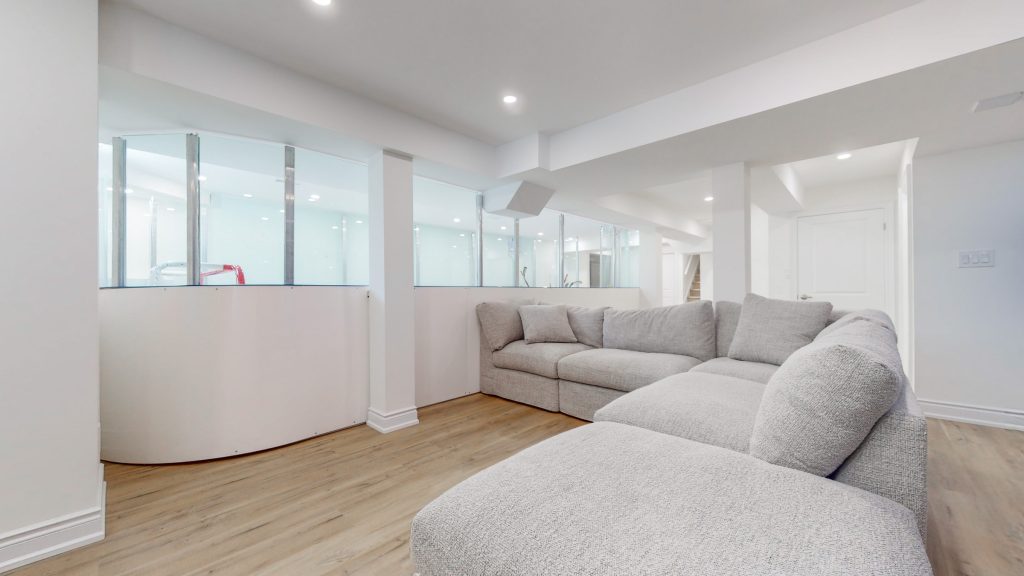 basement recreation room